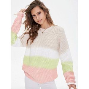 FOREVER 21 Ribbed Colorblock Sweater